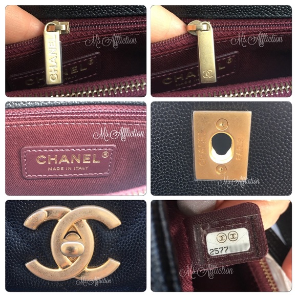 CHANEL Authentic CC Coco Handle Flap Bag Caviar - Picture 8 of 8
